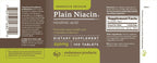 ENDUR Niacina simple (Ácido Nicotínico) 250 mg, 100 comprimidos de liberación inmediata