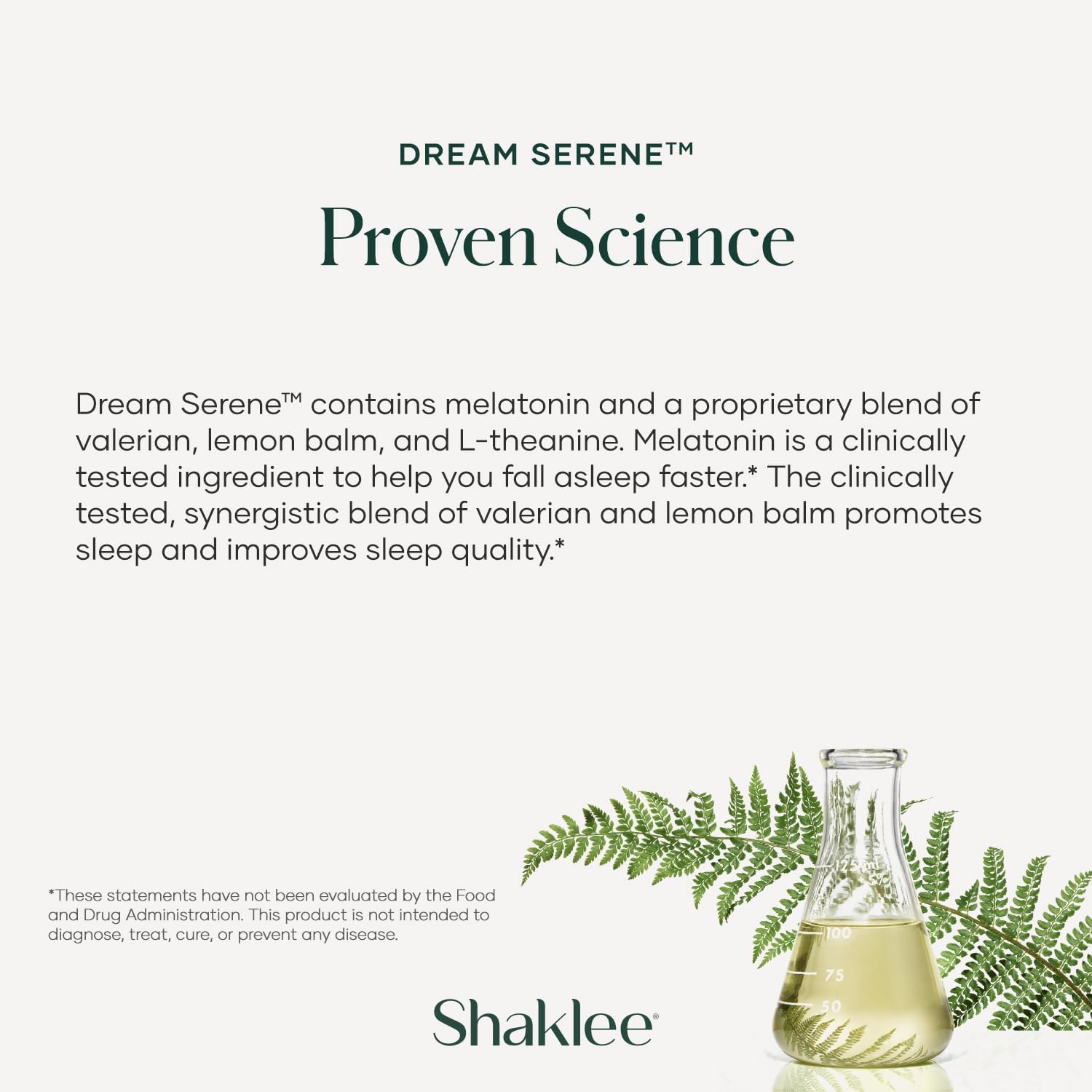 Shaklee Dream Serene - Ayuda para Dormir con Melatonina, Valeriana, Melisa y L-Teanina, 30 Softgels