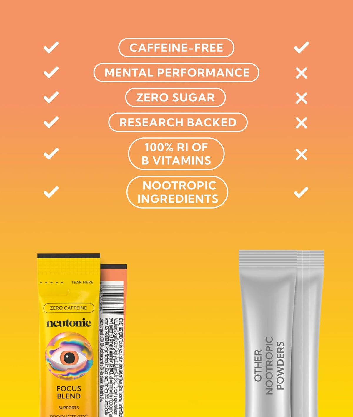 Neutonic Mezcla Nootrópica en Polvo Sabor – Metabolismo energético: Las vitaminas B6, B12, B1, B2, B3, B5, B7 y – Image 3
