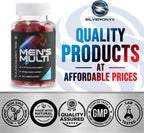 Multivitamínico para Hombres - Gomitas Diarias Completas con Vitamina D, Vitaminas B, Zinc y Más - 13 Vitaminas y Minerales Esenciales - 60 Gomitas
