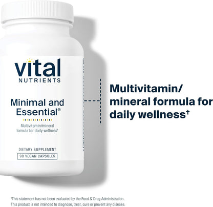 Vital Nutrients Multivitamínico Minimal and Essential - 90 Cápsulas – Image 3