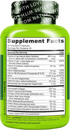 NATURELO Vitaminas para Cabello, Piel y Uñas - 5000 mcg Biotina, Colágeno, Vitamina E - 60 Cápsulas