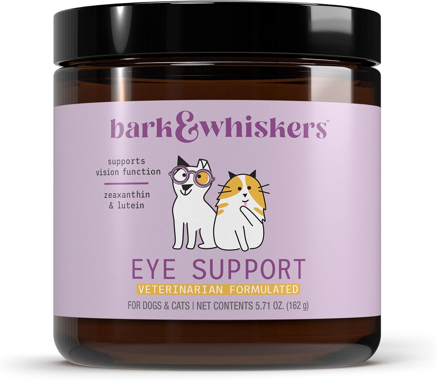 Bark & Whiskers Eye Support para Perros y Gatos, 180 g - Sin OGM y Sin Gluten