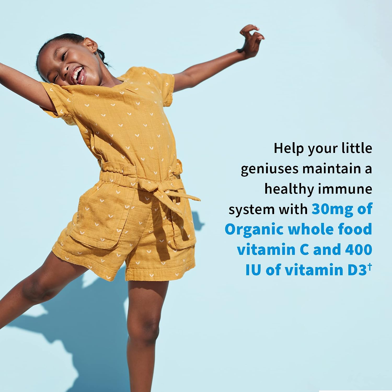 Garden of Life Dr. Formulated Probiotics Organic Kids+ - Probióticos para Niños con Fibra Prebiótica y Vitaminas C y D - Sabor Bayas Cereza, 30 Gomitas