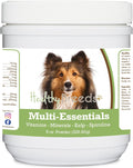 Healthy Breeds Shetland Sheepdog Multi-Essentials Polvo para Perros - Suplemento Ideal de Vitaminas, Minerales y Antioxidantes - 227 g