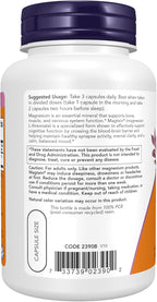 NOW Foods Magtein™, L-Treonato de Magnesio, 90 Cápsulas Vegetales