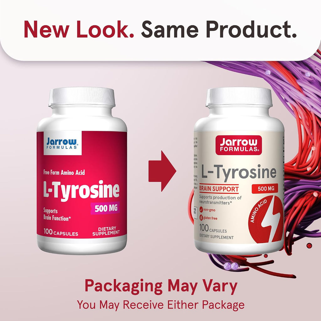 Jarrow Formulas L-Tyrosine 500 mg - 100 Cápsulas