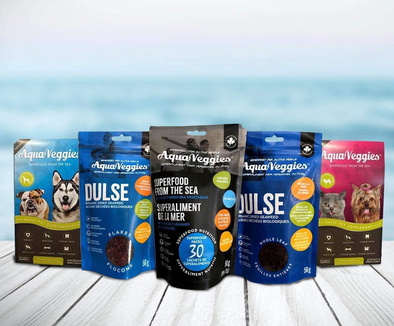 Superalimento Marino para Mascotas - 30 Sobres Diarios (75g) - Multivitamínico para Perros y Gatos Pequeños