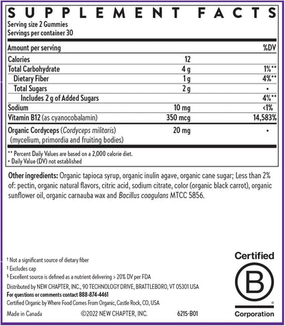 New Chapter® Gominolas Orgánicas de Vitamina – Personas con dietas vegetarianas o veganas, ya que la B12 se – Image 6