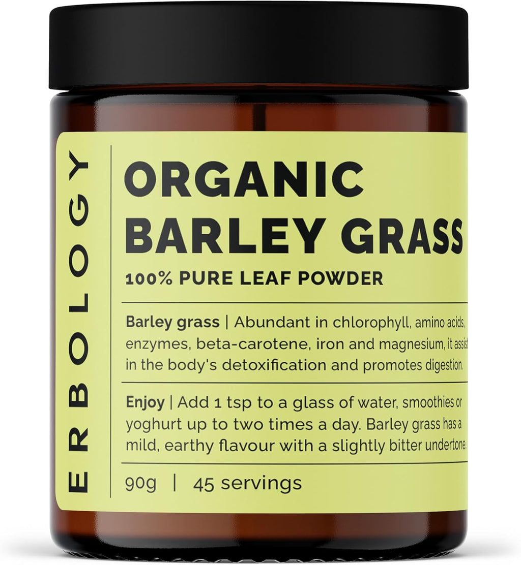 Erbology Organic Barley Grass Powder 3.2 oz (90 g) - 45 Servicios