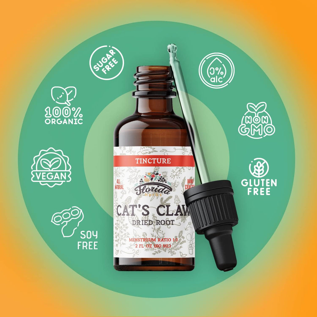 Extracto Líquido de Uña de Gato sin Alcohol, 60 ml - FLORIDA HERBS