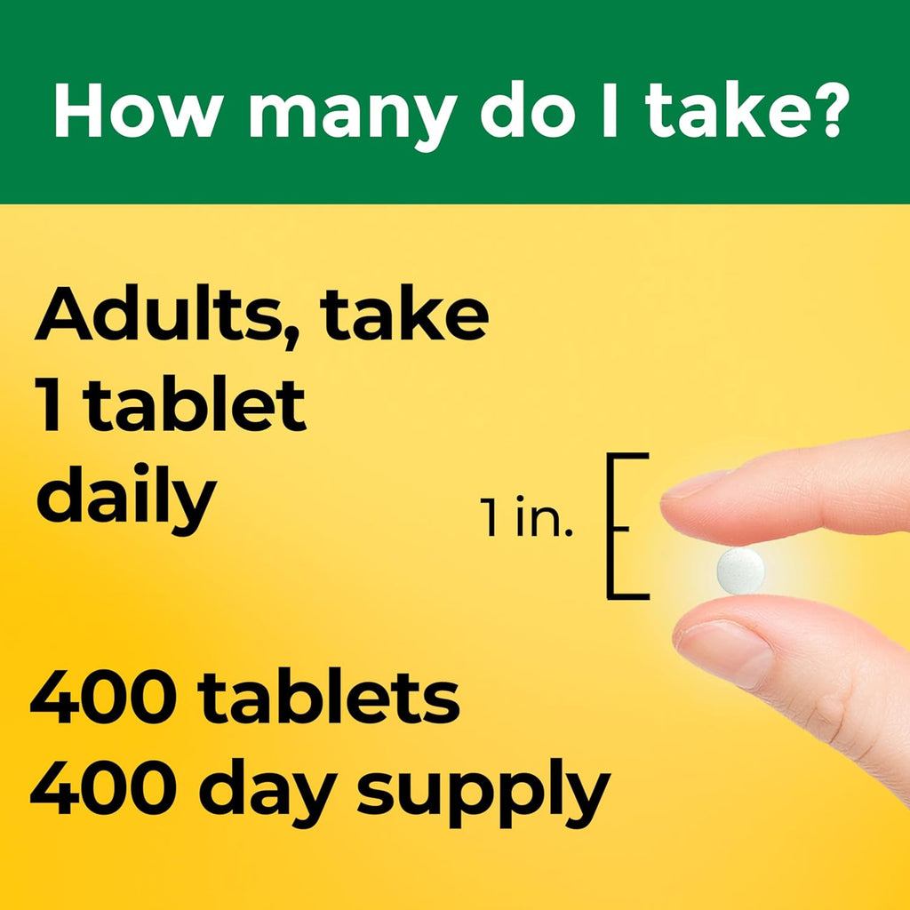 Nature Made Vitamina D3 2000 UI (50 mcg), 400 Comprimidos