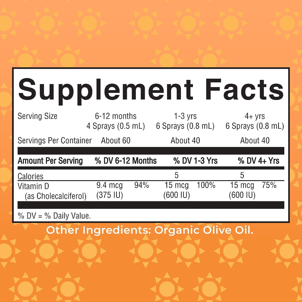 MaryRuth Organics Vitamina D3 Spray Vegano Orgánico - 30 Servicios