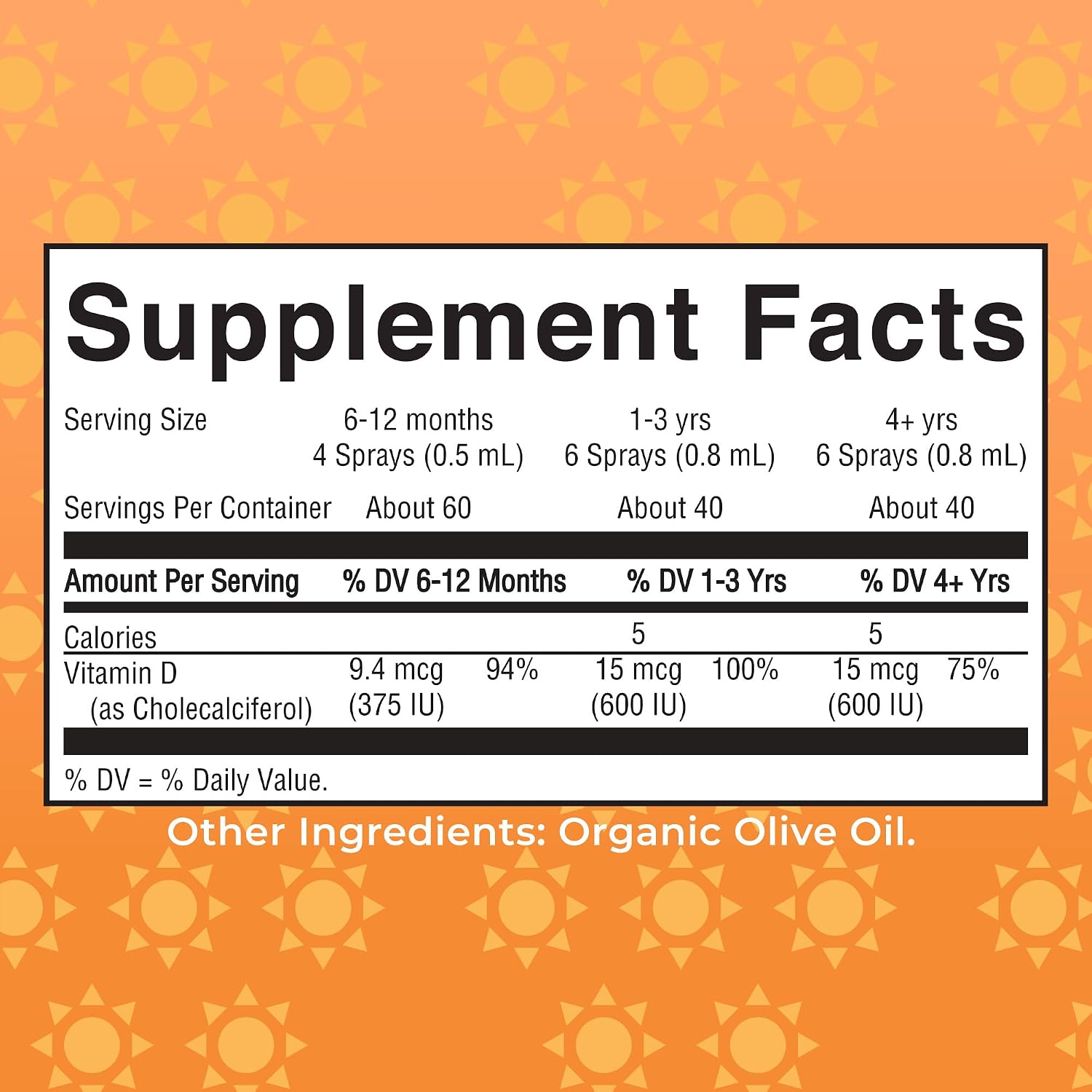 MaryRuth Organics Vitamina D3 Spray Vegano Orgánico - 30 Servicios
