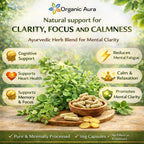Organic Aura Cápsulas de Brahmi - 120 uds.