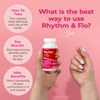 Redd Remedies, Rhythm & Flo, Apoya Ciclos Menstruales Saludables, 60 Cápsulas Veganas