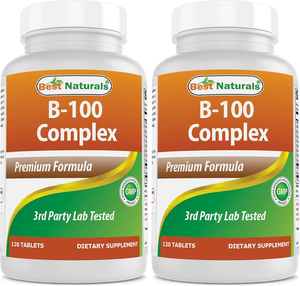 Best Naturals Complejo B 100 120 Comprimidos (Pack de 2)