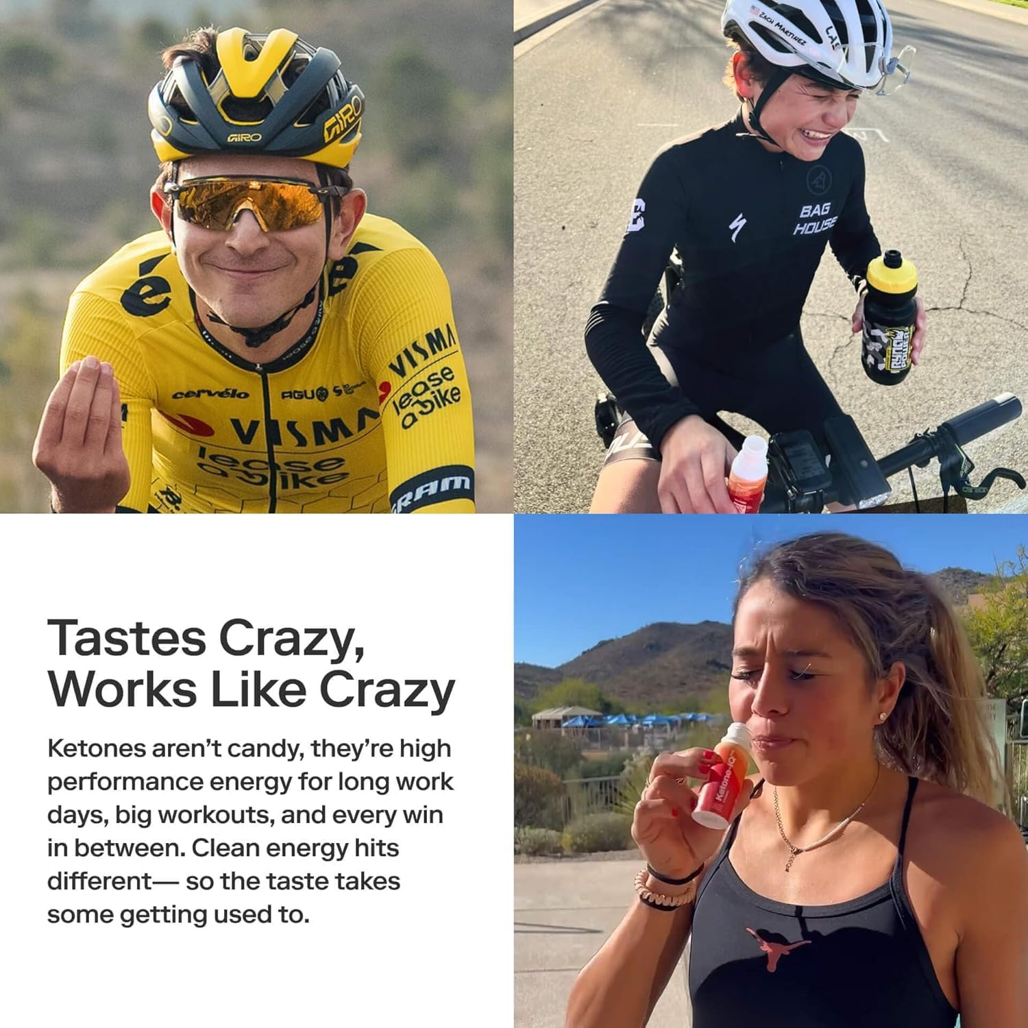 Ketone-IQ +Caffeine Performance Energy Shots – Energía Limpia para Enfoque y Resistencia, 5g Cetonas, 100mg Cafeína de Té Verde, Vitaminas B, 24 unidades (Melocotón)