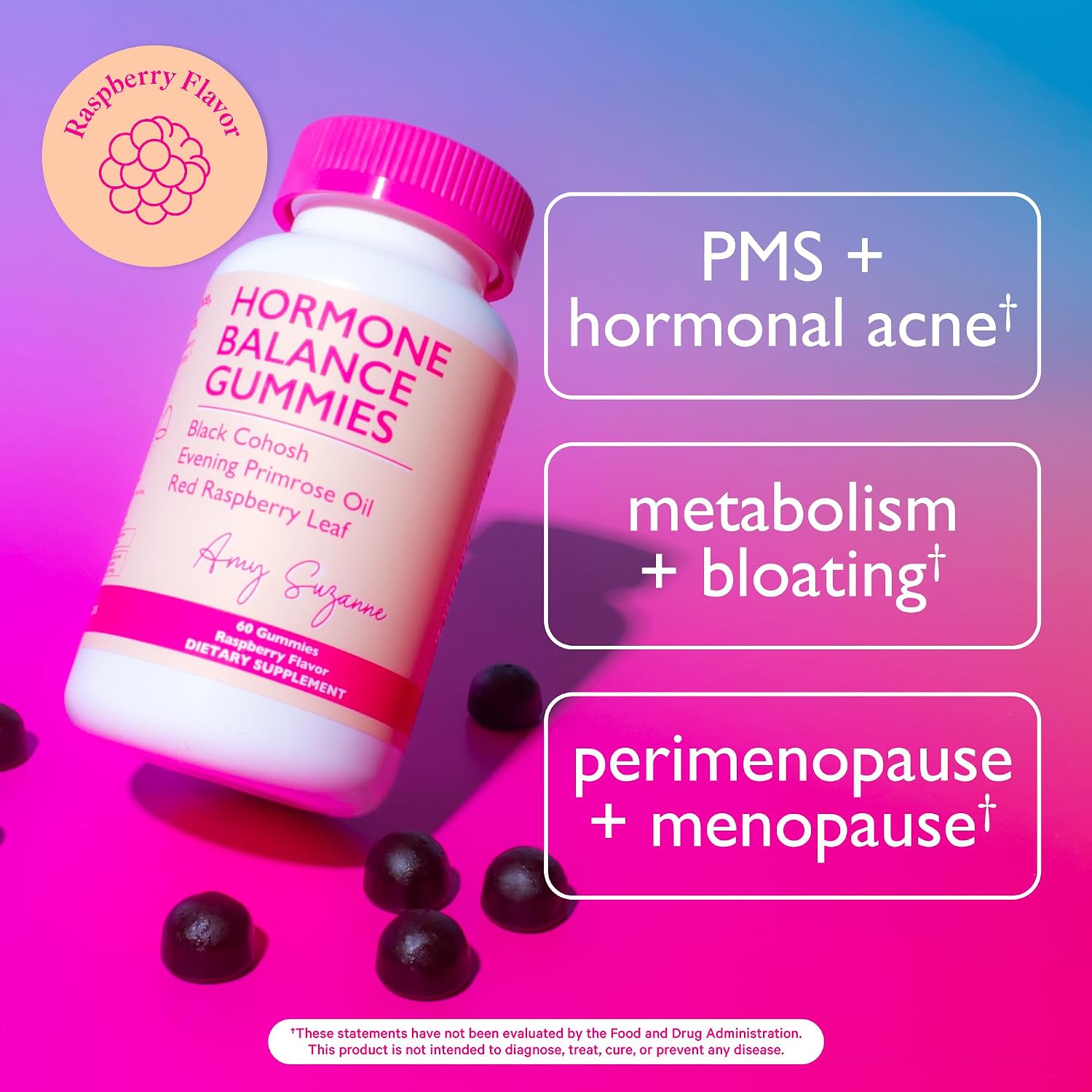 Amy Suzanne Gominolas de Equilibrio Hormonal para Mujeres - 60 gominolas