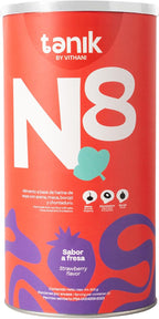Vithani N8 Multivitamínico en Polvo con Maca, Borojó, Chontaduro, Zinc y Omega 3 - Sabor Fresa