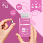 NeuroNourish Centrophenoxine 300 mg - 120 Cápsulas Vegetales - LongLifeNutri