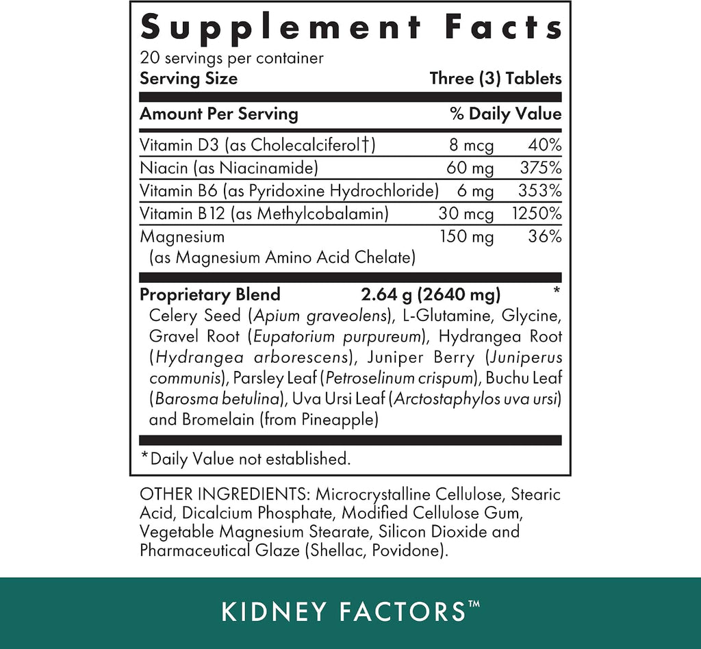 MICHAEL'S Kidney Factors – Apoyo Renal, 60 Cápsulas