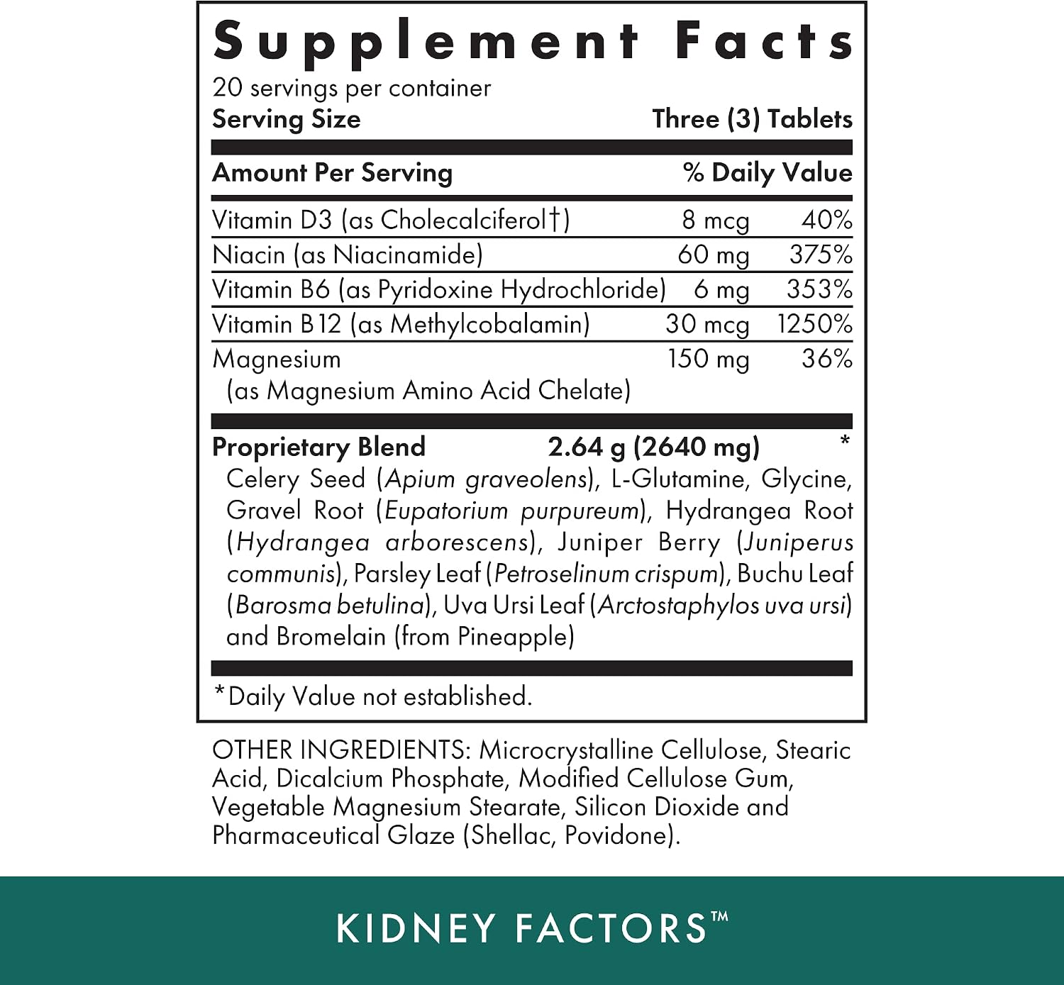MICHAEL'S Kidney Factors – Apoyo Renal, 60 Cápsulas