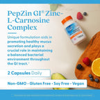 Doctor's Best PepZin GI, Complejo de Zinc-L-Carnosina, 120 Cápsulas Vegetales