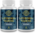lipmaxmall Taurina Liposomal 1000mg - 60 Cápsulas Blandas (Pack de 2)