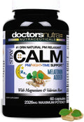 B-Calm-PM de Doctors Nutra: Suplemento Nocturno con Ashwagandha y Melatonina (30 Cápsulas)