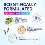 Nature's Peak Suplemento para la Memoria y Concentración - 120 Cápsulas