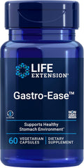 Life Extension Gastro-Ease – Zinc L-Carnosine and Probiotics for Digestive Comfort, 60 Capsules