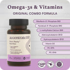 Accentrate110 - Suplemento de Enfoque con Complejo de Vitamina B Metilado y Ácidos Grasos Omega-3