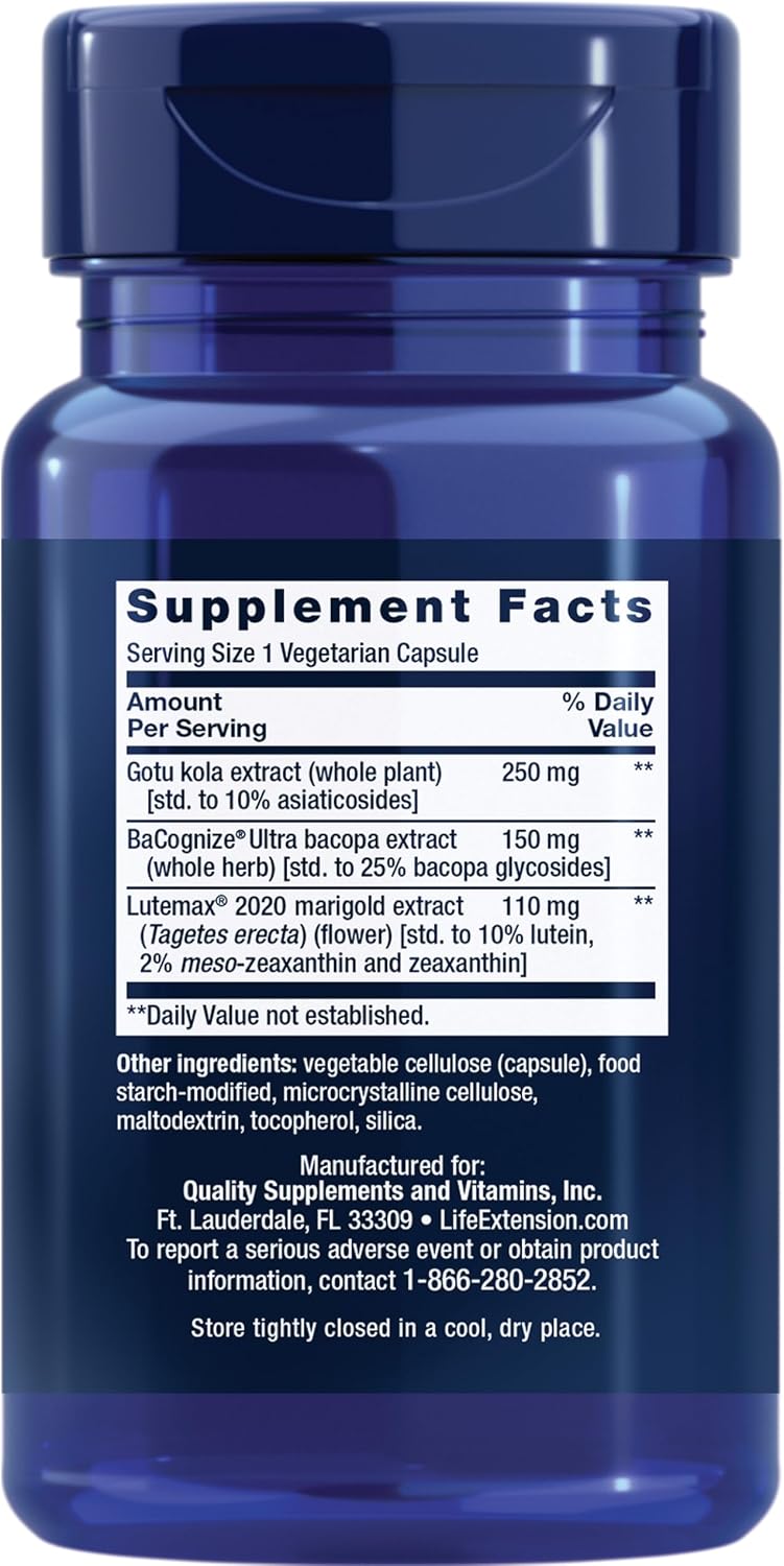 Life Extension Quick Brain Nootropic – 30 Cápsulas