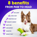 Artullano Multivitamínico para Perros 26 en 1 con Glucosamina - 120 Comprimidos Masticables