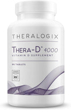 Theralogix Thera-D 4000 - Vitamina D3 4000 UI (100 mcg) - 90 Comprimidos - Apoyo Inmunológico y Óseo