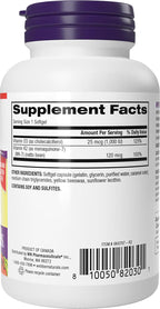 Webber Naturals Vitamina D3 y K2, 1.000 UI / 120 mcg, 90 Cápsulas Blandas