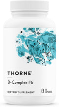 THORNE B-Complex #6 - Complejo de Vitaminas B con Formas Activas y B6 Extra, 60 Cápsulas