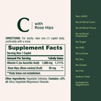 Nature's Bounty Vitamina C + Escaramujo, 1000 mg, 100 Comprimidos