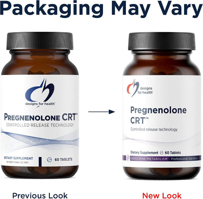 Designs for Health Pregnenolone CRT - 30 mg - Liberación Controlada (10-12 horas) - Precursor Hormonal - Vegano - No GMO (60 – Image 4