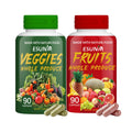 ESUNM Suplemento de Frutas y Verduras - 180 Cápsulas (90 Fruta + 90 Verdura)