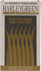 BARLEYGREEN Dr. Hagiwara's Original Premium con Algas Kelp - Polvo de Jugo de Césped de Cebada Orgánico, 240g