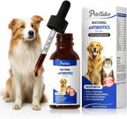 Antibióticos Naturales para Perros – Suplemento Herbal Orgánico en Gotas para Apoyo Inmunológico, Alergias, Piel, Digestión e Infecciones – Todas las Razas y Edades