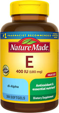 Nature Made Vitamin E 180 mg (400 IU) dl-Alpha, 300 Softgels