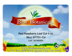 Best Botanicals Hoja de Frambuesa Roja Cortada 4 oz (113 g)