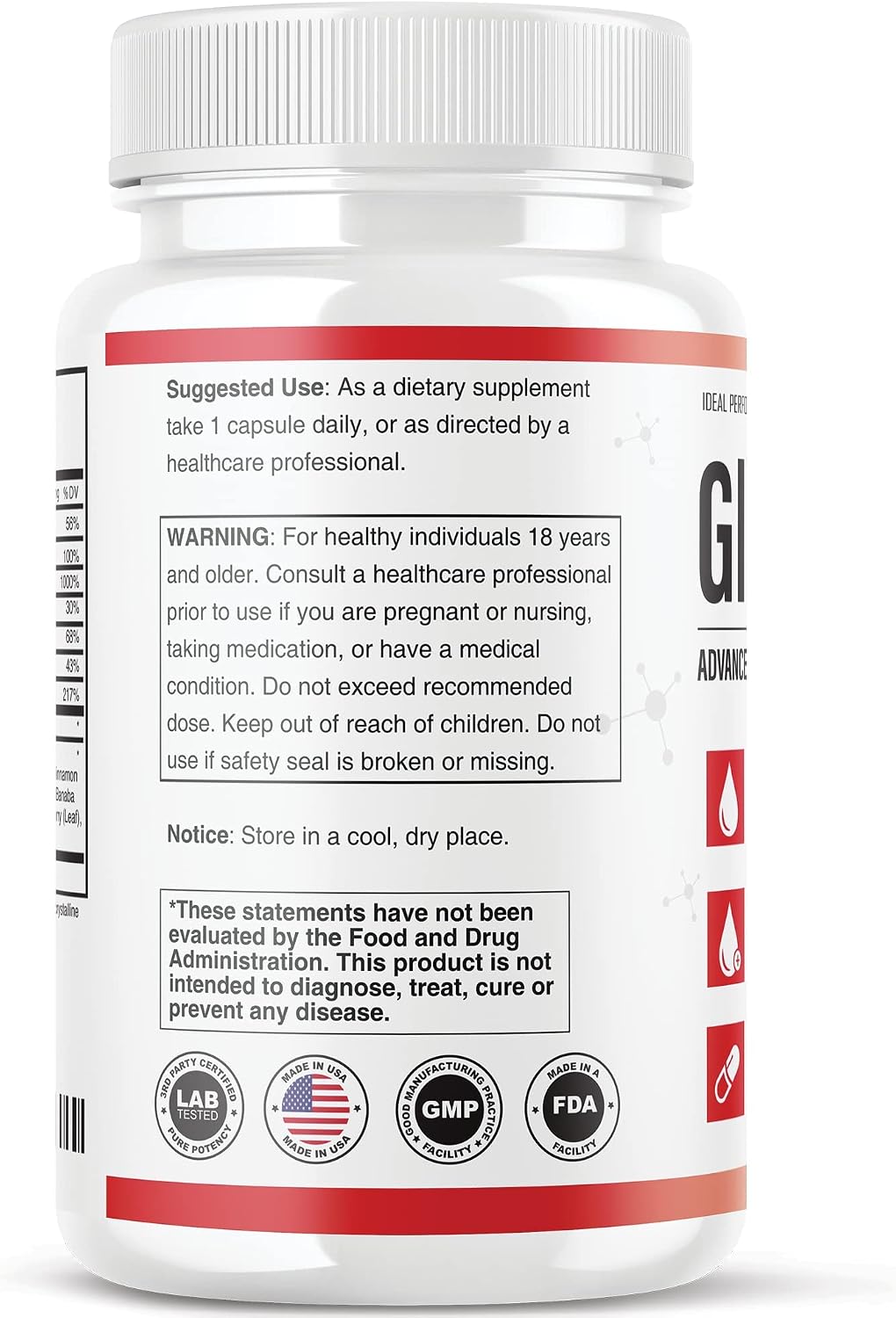 IDEAL PERFORMANCE (Official) Glucofort Formula Supplement (5 Pack)