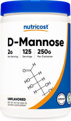Nutricost D-Mannosa en Polvo 250g - Sin Gluten y No Transgénico