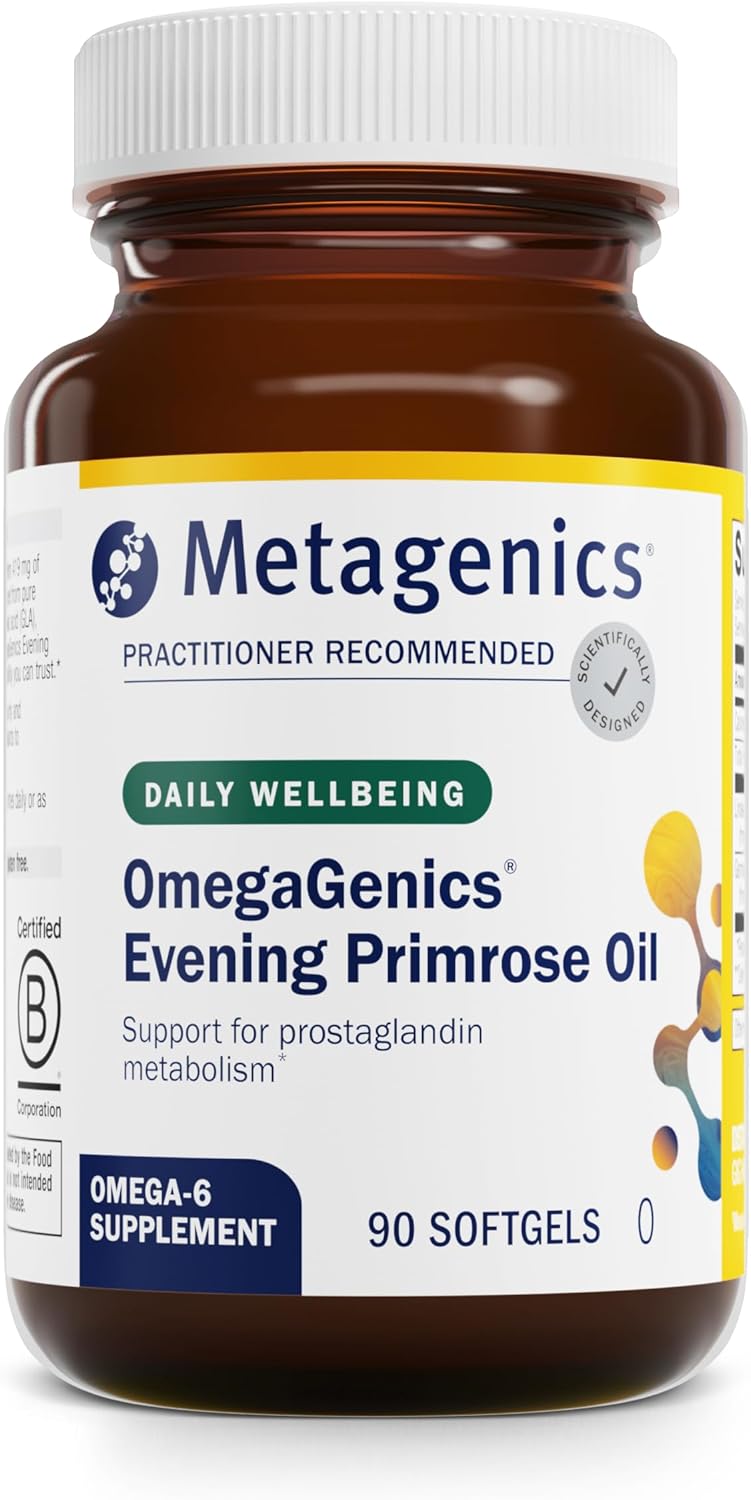 OmegaGenics Aceite de Onagra - 419 mg Omega-6 con 50 mg GLA - 90 Perlas Blandas