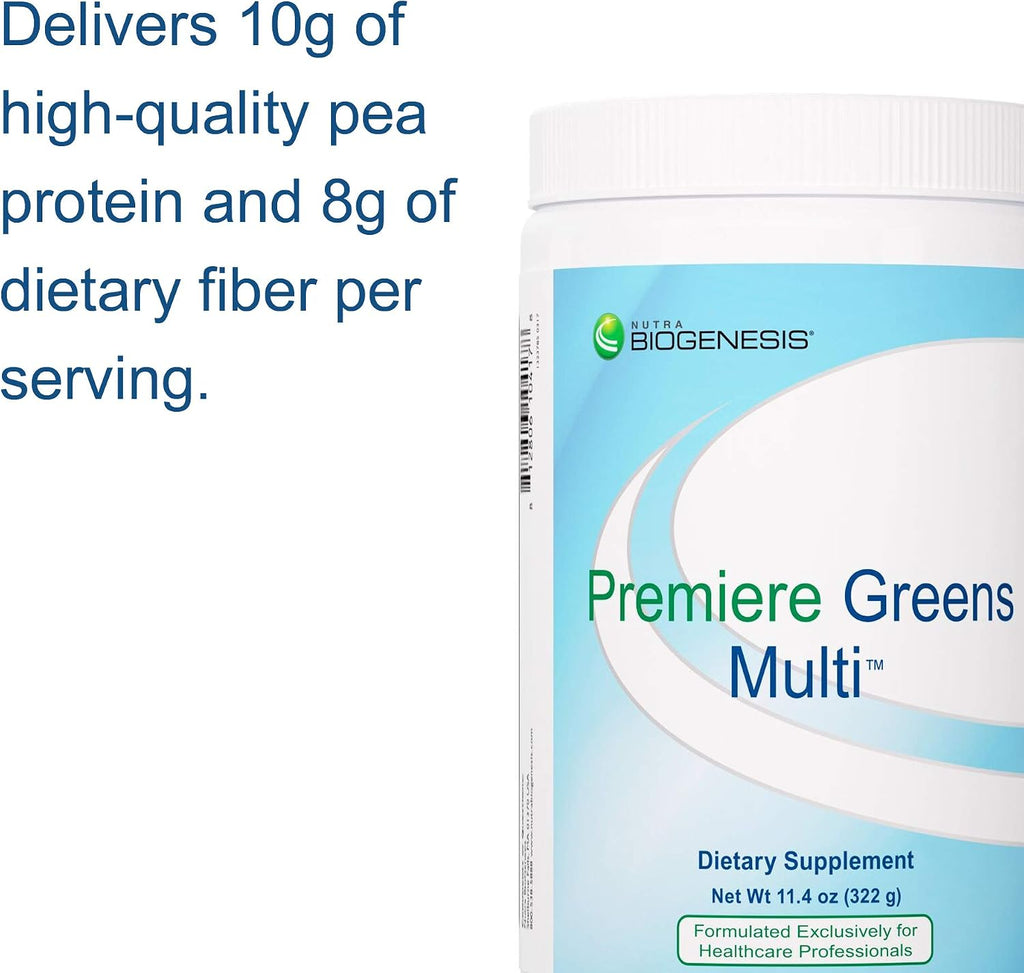 BioGenesis Premiere Greens Multi Fine Powder, Vainilla Baya, 392 Gramos