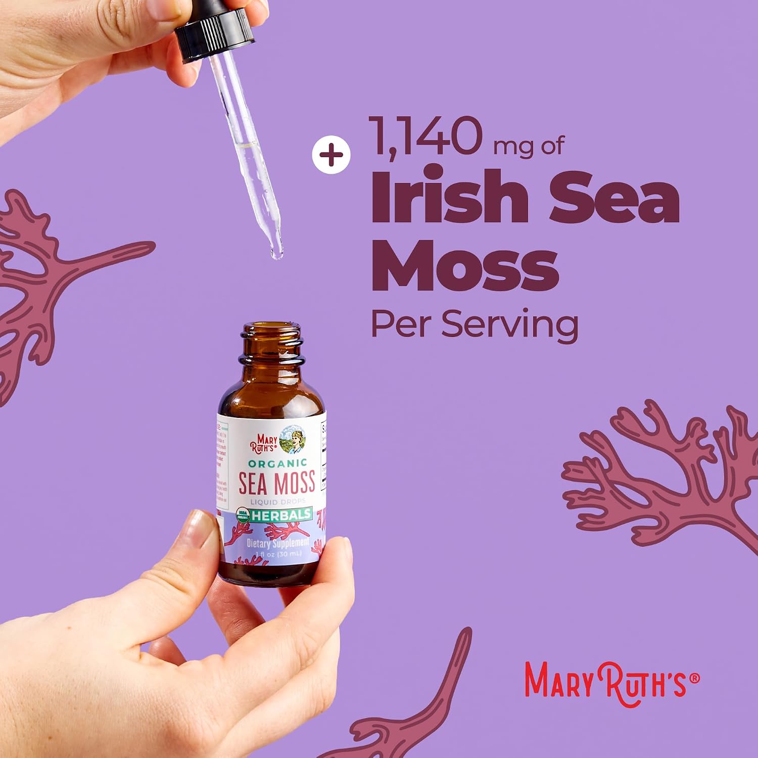 MARYRUTH'S Organic Irish Sea Moss Liquid Drops - 30 ml